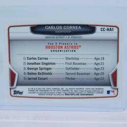 2013 Carlos Correa Bowman Chrome Mini Refractor Pre-Rookie Houston Astros alternative image