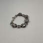 Designer Brighton Silver-Tone Venus Rising Crystal Cut Stone Chain Bracelet image number 3