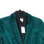 NWT Womens Green Long Sleeve Peak Lapel One-Button Blazer Size 10 image number 3