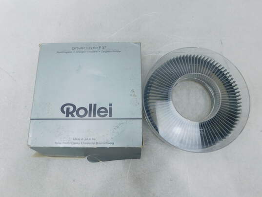 Vintage Rollei Carousel Slide Tray For P37 Projector Holds 80 Slides image number 1