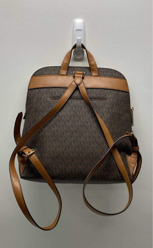 Michael Kors Monogrammed Backpack Brown image number 2