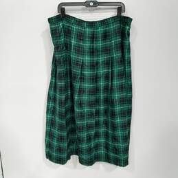 Pendleton Women's Green Plaid Tartan Skirt Size 22W