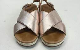 UGG Kamile Gold Leather Slingback Sandals Shoes Size 7.5 alternative image