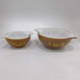 Vintage Pyrex Early American Cinderella Mixing Bowls Set of 4