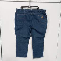 Carhartt Straight Leg Relaxed Fit Style Blue Jean Pants Size 48x28 alternative image