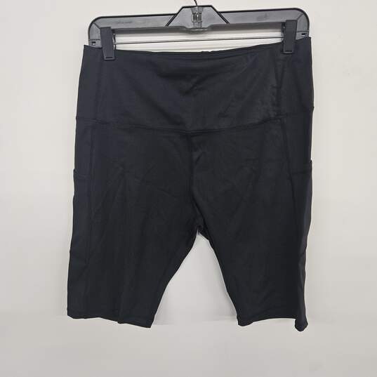 Buy the Oalka Black Biker Shorts