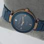 Anne Klein AK1018 Blue Ceramic And Rose Gold Tone W/Diamond Watch image number 1