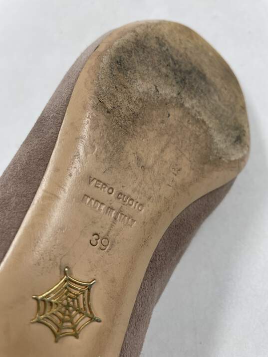 Authentic Charlotte Olympia Virgo Mauve Flats W 9 image number 7