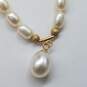 14K Gold Freshwater Baroque Pearl Necklace 11.2g image number 4