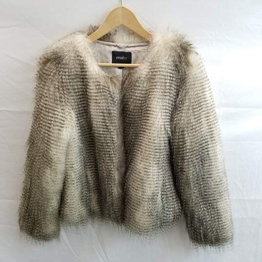 Unreal Fur Women's Brown Modacrylic Faux Fur Jacket Size M image number 1