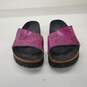 Birkenstock Unisex Purple Slide Sandals Size 5 Men's / 7 Women's image number 1