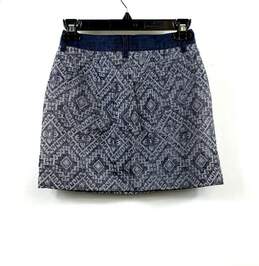 NWT Juicy Couture Black Label Womens Indigo Rio Jacquard Mini Skirt Size 0 alternative image
