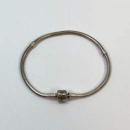 Designer Pandora S925 Sterling Silver Barrel Clasp Snake Chain Bracelet alternative image