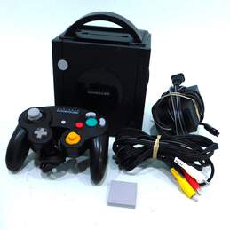 Nintendo Game Cube Black Console In Box - Tested