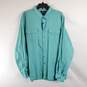 Marc Anthony Men Teal Button Up XXL NWT image number 1