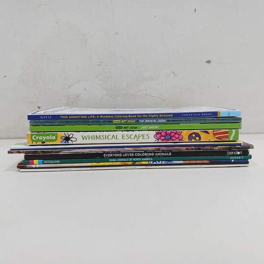 Lot of 10 Assorted Adult Coloring Books image number 3