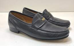 Bruno Magli Carlton Black Leather Loafers Shoes Men's Size 9.5 M