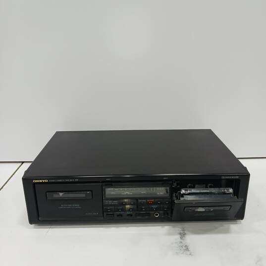 ONKYO Stereo Dual Cassette Tape Deck TA-RW313 image number 1