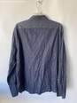 Authentic John Varvatos Mens Navy Blue Cotton Button-Down Dress Shirt Size 17 image number 3