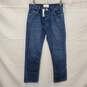 NWT Current Elliot WM's Original Straight Leg Blue Denim Jeans Size 24 x 26 image number 1