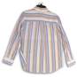 Lands' End Womens White Striped Long Sleeve Spread Collar Button-Up Shirt Size S image number 2