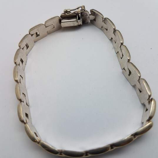 Milor Sterling Silver Unique Link 7 1/2 Bracelet 11.9g image number 2