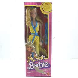 1980 My First Barbie Mattel #1875 Superstar Era Original Yellow Blue Outfit NRFB alternative image