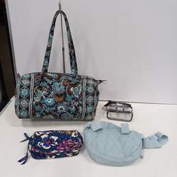 4PC Vera Bradley Assorted Handbag & Makeup Bag Bundle alternative image