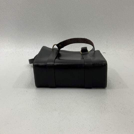 Joan & David Womens Crossbody Bag Purse Adjustable Strap Buckle Black Leather image number 3