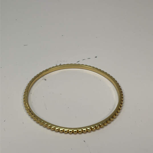 Designer J. Crew Gold-Tone Fashionable Round Shape Bangle Bracelet image number 2