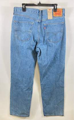 NWT Levi's Mens Blue 550 Relaxed Fit Cotton Denim Straight Leg Jeans Size 36x32 alternative image