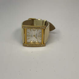 Designer Joan Rivers Gold-Tone Rhinestone Square Dial Analog Wristwatch alternative image