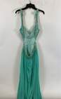 NWT Decode 1.8 Womens Blue Sleeveless Empire Waist Prom Maxi Dress Size 10 image number 2