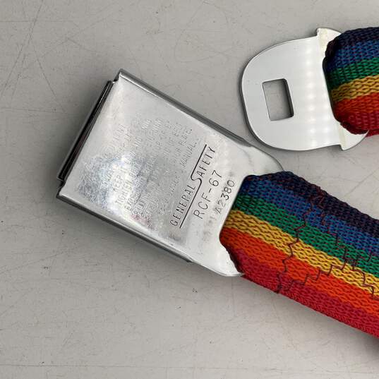 Buckle-Down Skate Goods Multicolor Rainbow Car General Safety Seat Belt image number 4