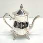 International Silver Company Silver Plate Teapot Cream and Sugar Bowl 3pc Set image number 2