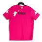 NWT Womens Pink Graphic Crew Neck Short Sleeve Pullover T-Shirt Size XL image number 1