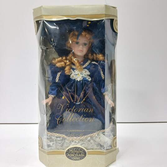 Collectible Memories Victorian Collection Genuine Porcelain Doll image number 1