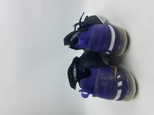 Nike Lebron 18 Lakers Purple M 12 COA image number 4