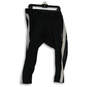NWT Womens Black Tight Fit High Rise Pull On Skinny Leg Track Pants Size 2X image number 2