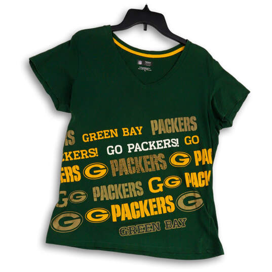 Buy the Womens Green Bay Packers Graphic NFL Team Apparel Pullover