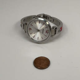 Designer Fossil ES3258 Silver-Tone Pink Round Dial Analog Wristwatch alternative image