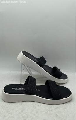 Contessa Womens Black Open Toe Breathable Slip-On Sandals Size 6 M alternative image