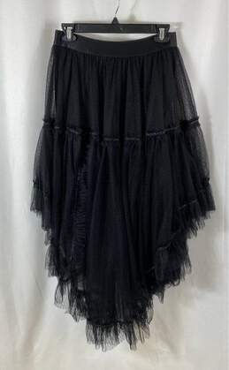 NWT Max Studio Womens Black Pull-On Asymmetrical Tulle Skirt Size Medium alternative image