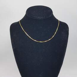 14k Gold 9mm Box Chain Necklace 3.1g