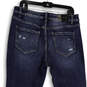 NWT Womens Blue Denim Medium Wash Distressed Straight Leg Jeans Size 31 image number 4