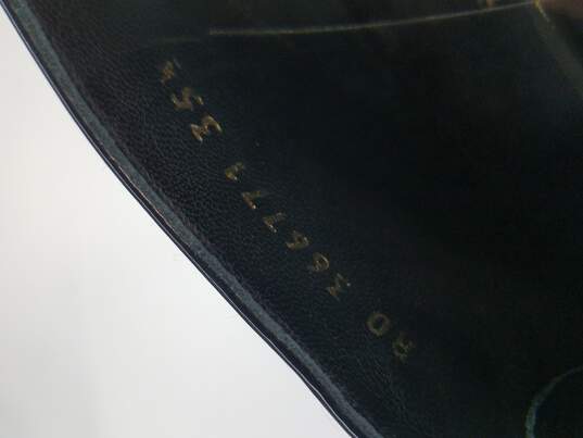 Saint Laurent Woman's Patent Black Lace-Up Ankle Boots Size 5 (Authenticated) image number 7