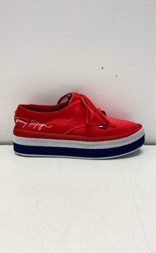 Tommy Hilfiger Red Platform Casual Shoe Women 10.5 image number 1