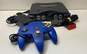 Nintendo N64 Console w/ Accessories- Black image number 1
