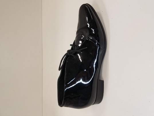 Saint Laurent Woman's Patent Black Lace-Up Ankle Boots Size 5 (Authenticated) image number 1