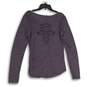 NWT Harley Davidson Womens Purple Long Sleeve Boat Neck Graphic T-Shirt Size XL image number 2